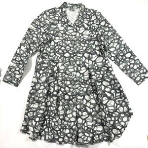 Niche Nilgun Derman Popover Half Button Dress Lagenlook